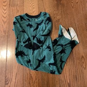 Dinosaur footie pajamas